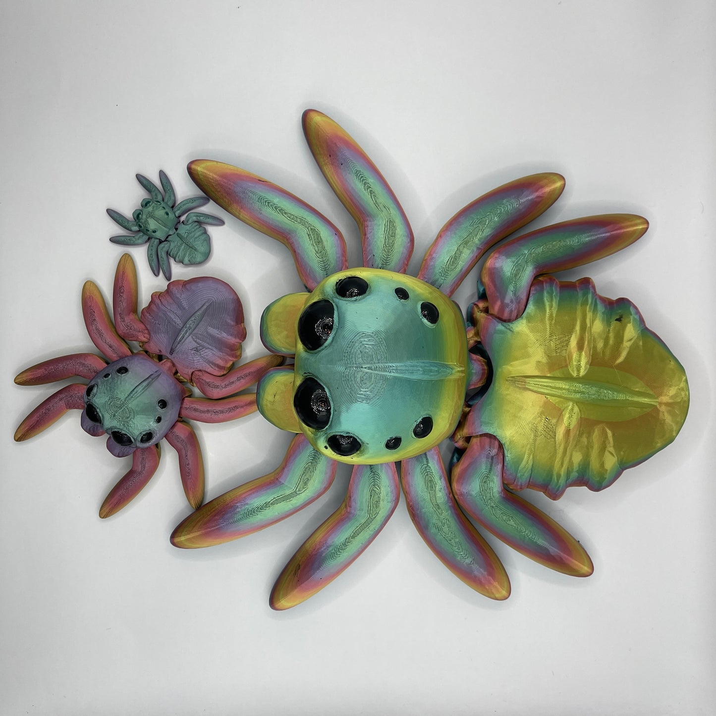 Spider - 5 sizes, various styles and colours including glow in the dark