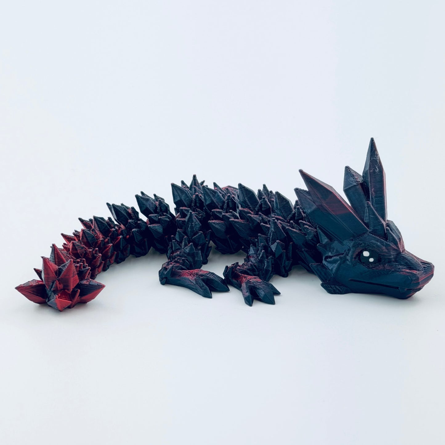 baby crystal dragon - red/black