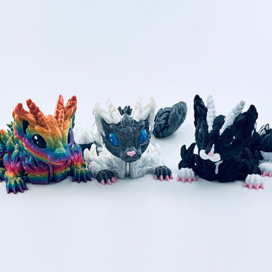 Baby Cat Dragon | Hand Painted