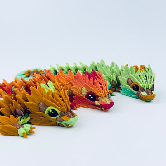 3d fantasy baby sunflower dragons