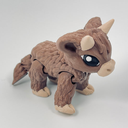 3d printed Highland Cow - View 2