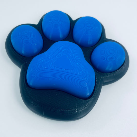 3d printed Large cat paw fidget clicker - View 2