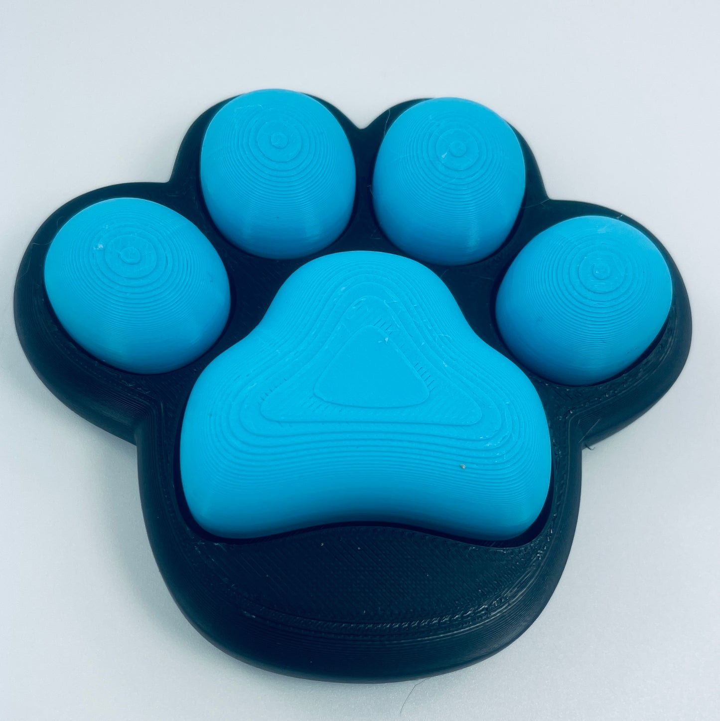 Large cat paw fidget clicker