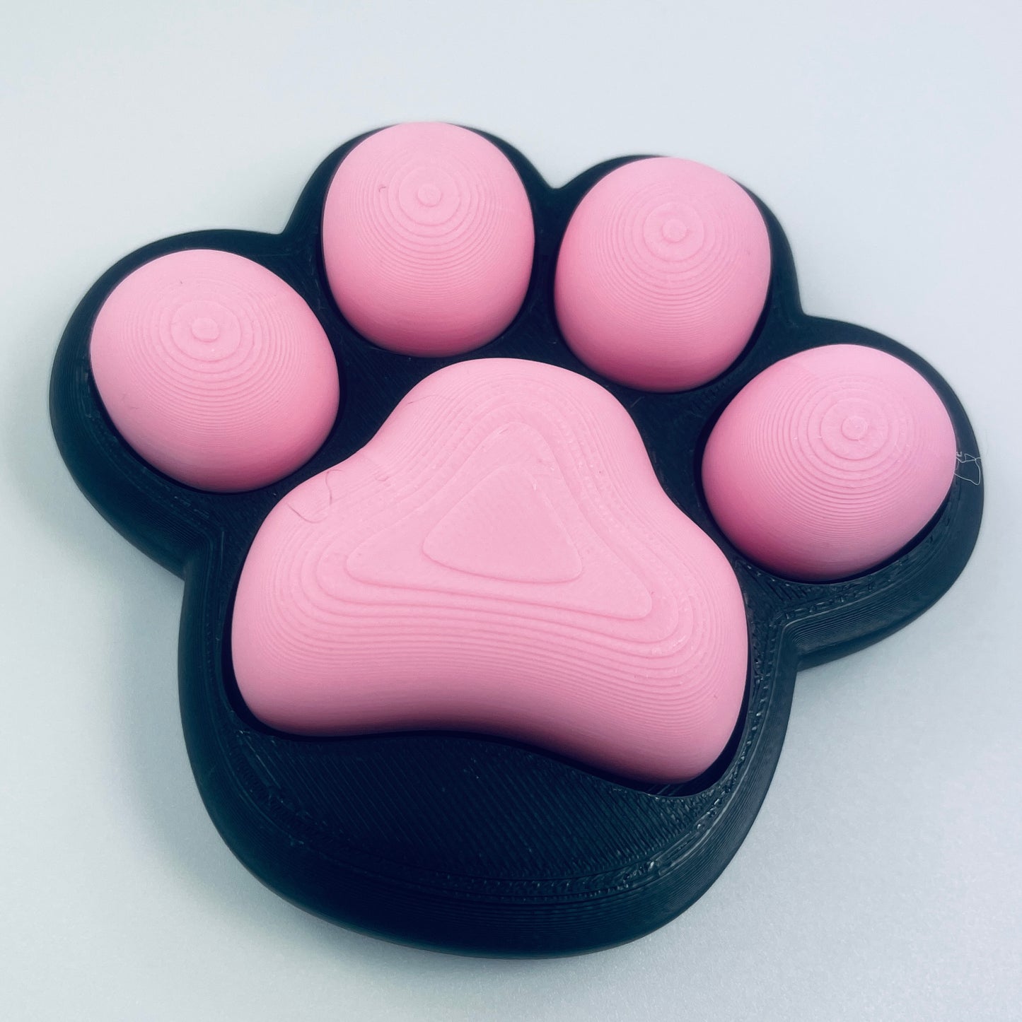 Large cat paw fidget clicker