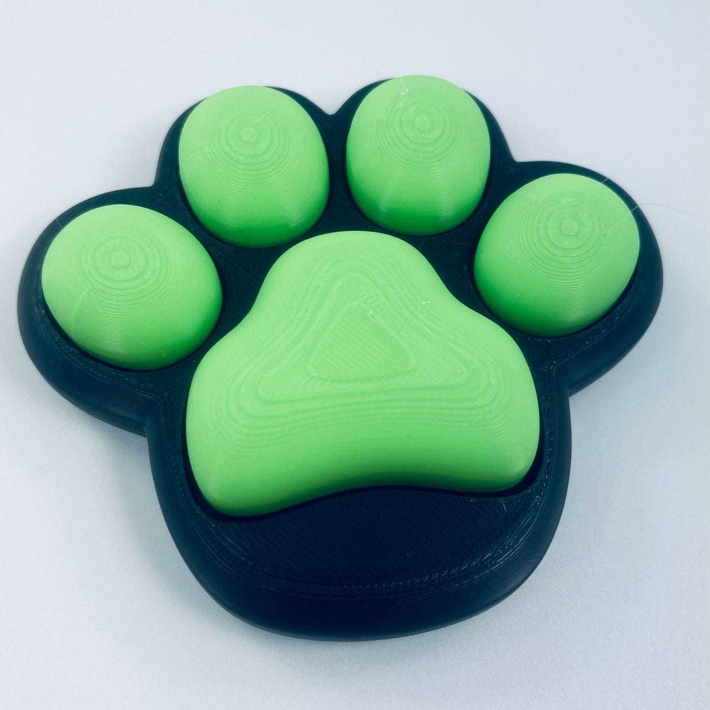 Large cat paw fidget clicker