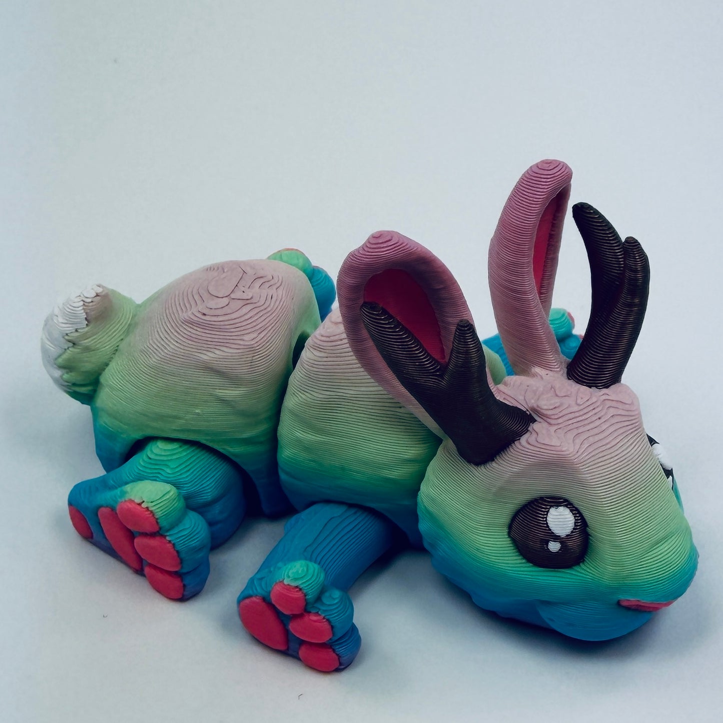 3d printed mini jackalope - view 5