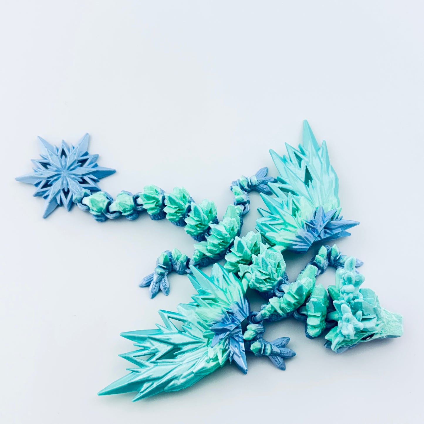 3d printed baby winter dragon - view 7