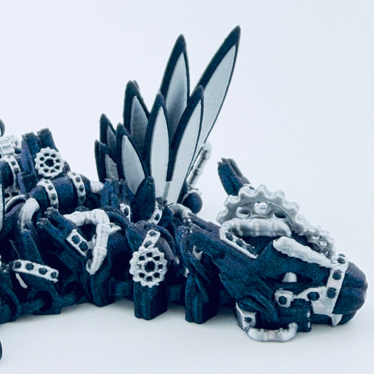 3d printed steampunk dragon - medium - view 2