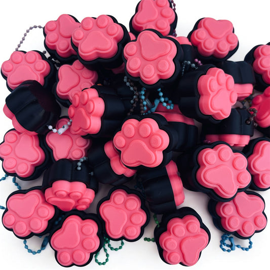 Mini cat paw fidget clicker