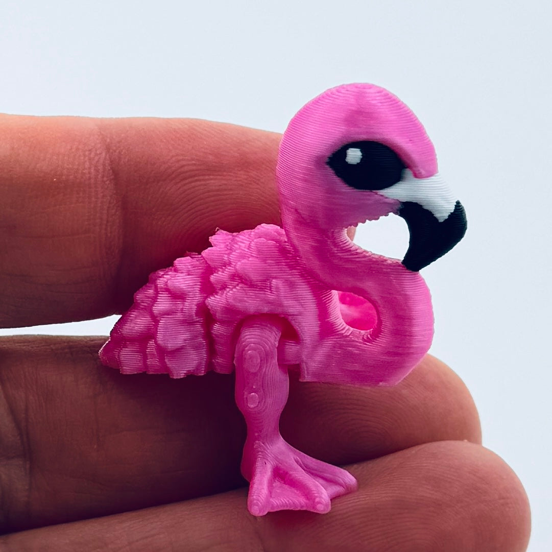 3d printed teeny tiny flamingo