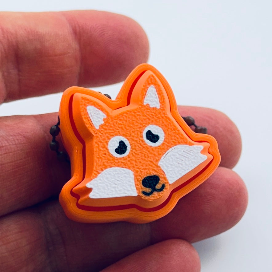 3d printed fox clicker - view 2