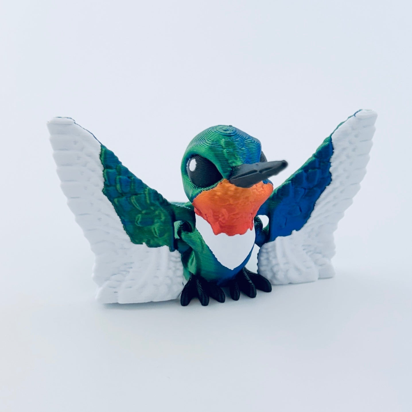 3d printed hummingbird - view 3