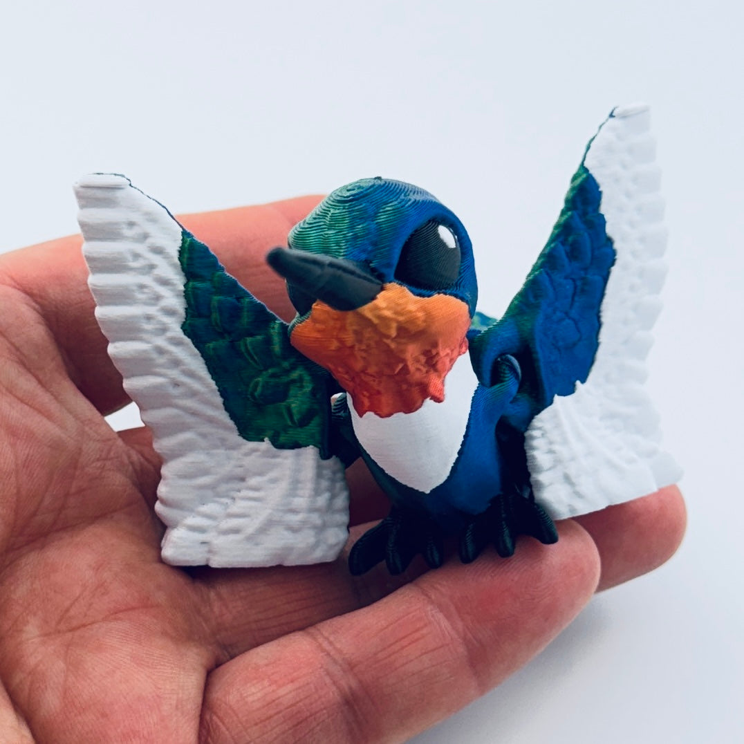 3d printed hummingbird - view 2