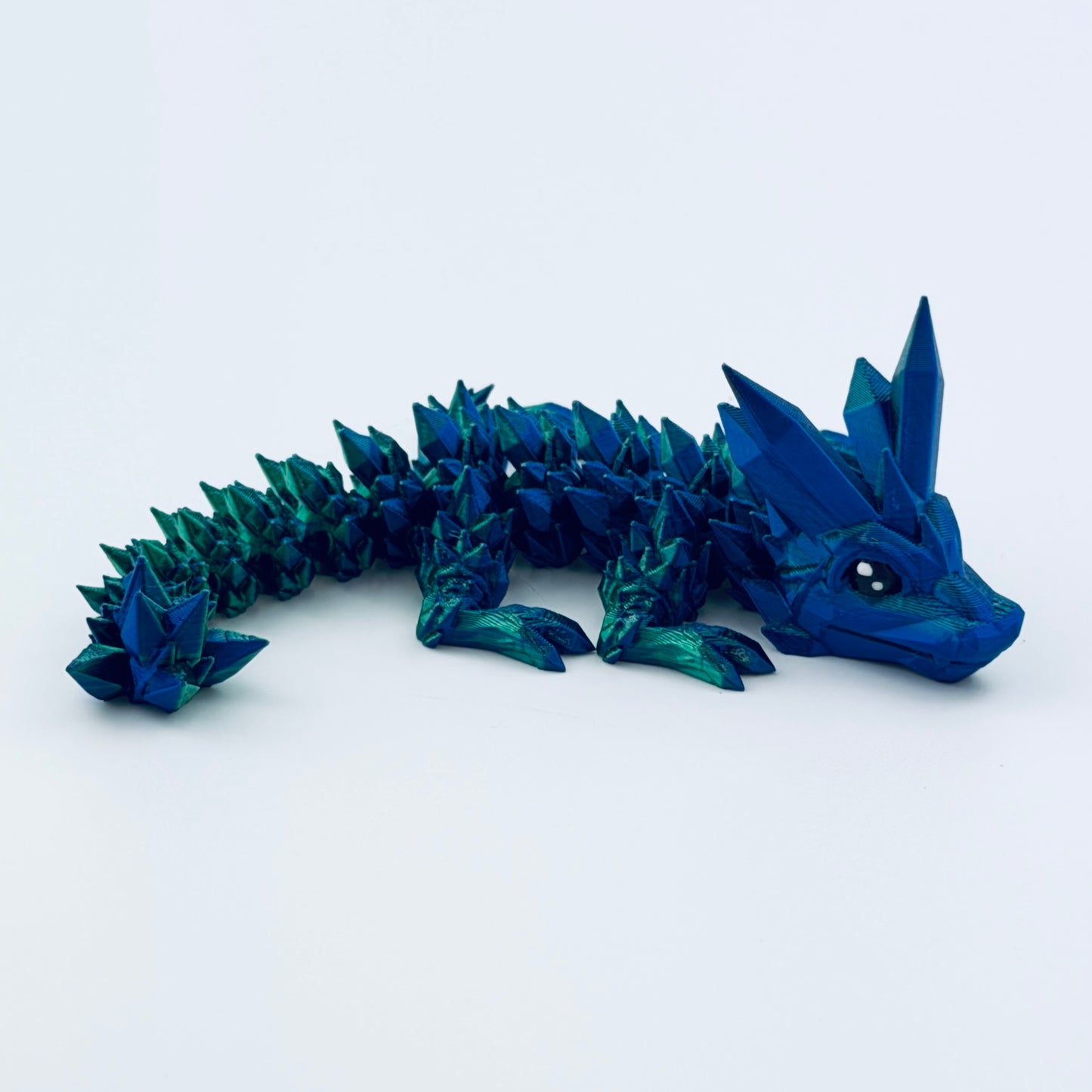baby crystal dragon - blue/green
