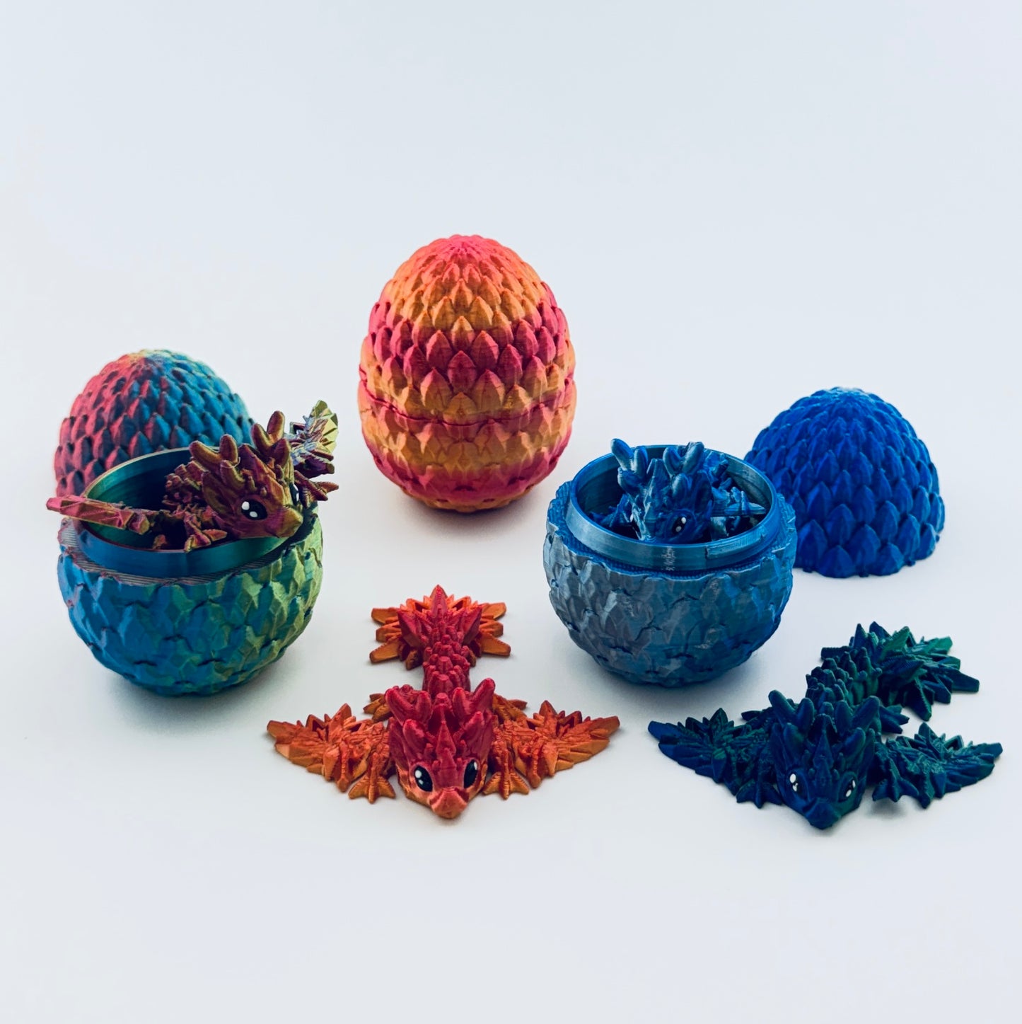 Dragon & Egg Combo | 3D Printed Articulated Dragon
