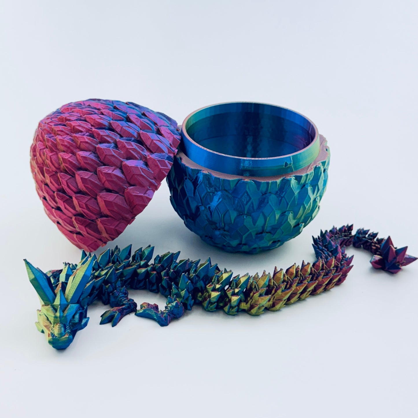 medium crystal dragon and egg - luxe spectrum