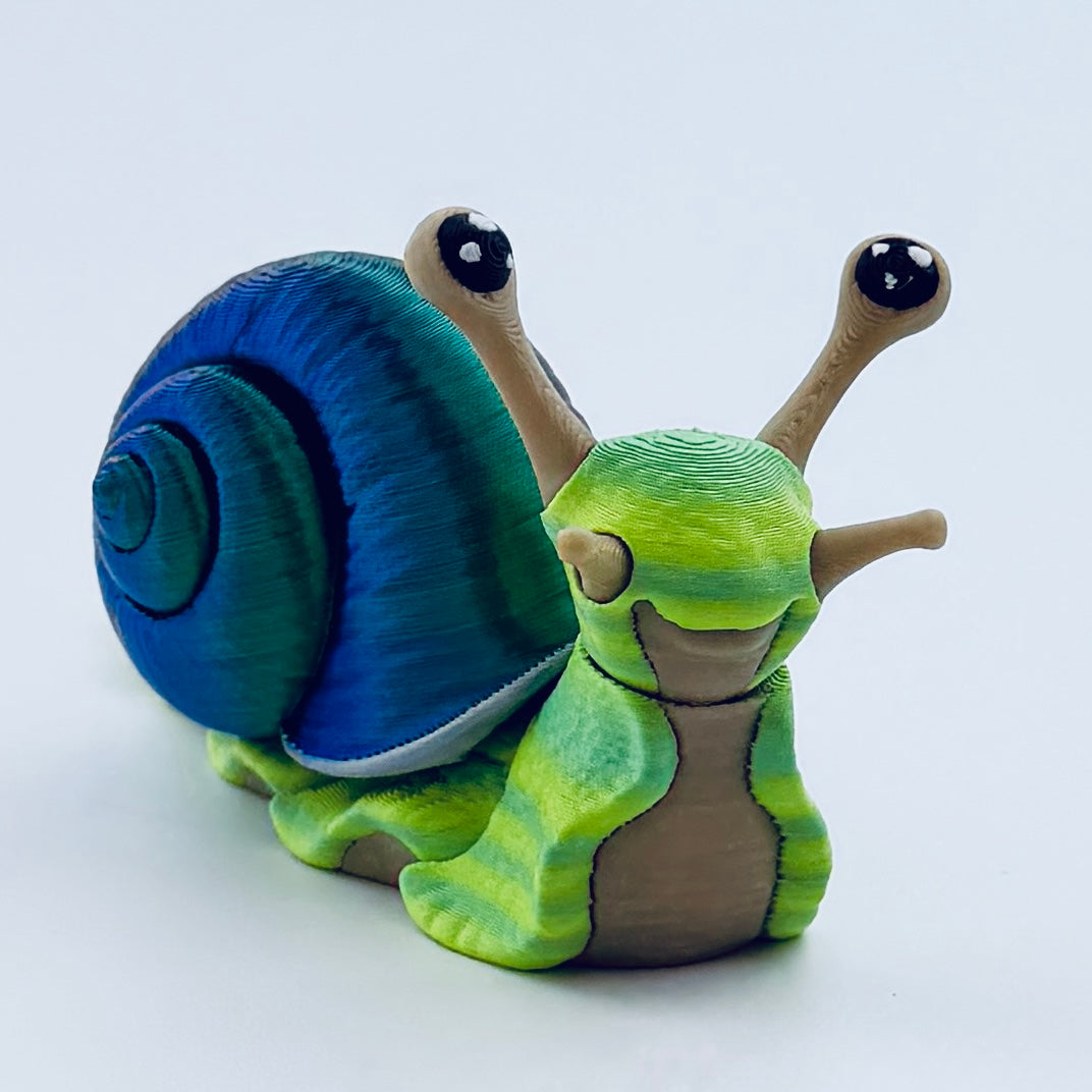 3d printed snail - paua shell