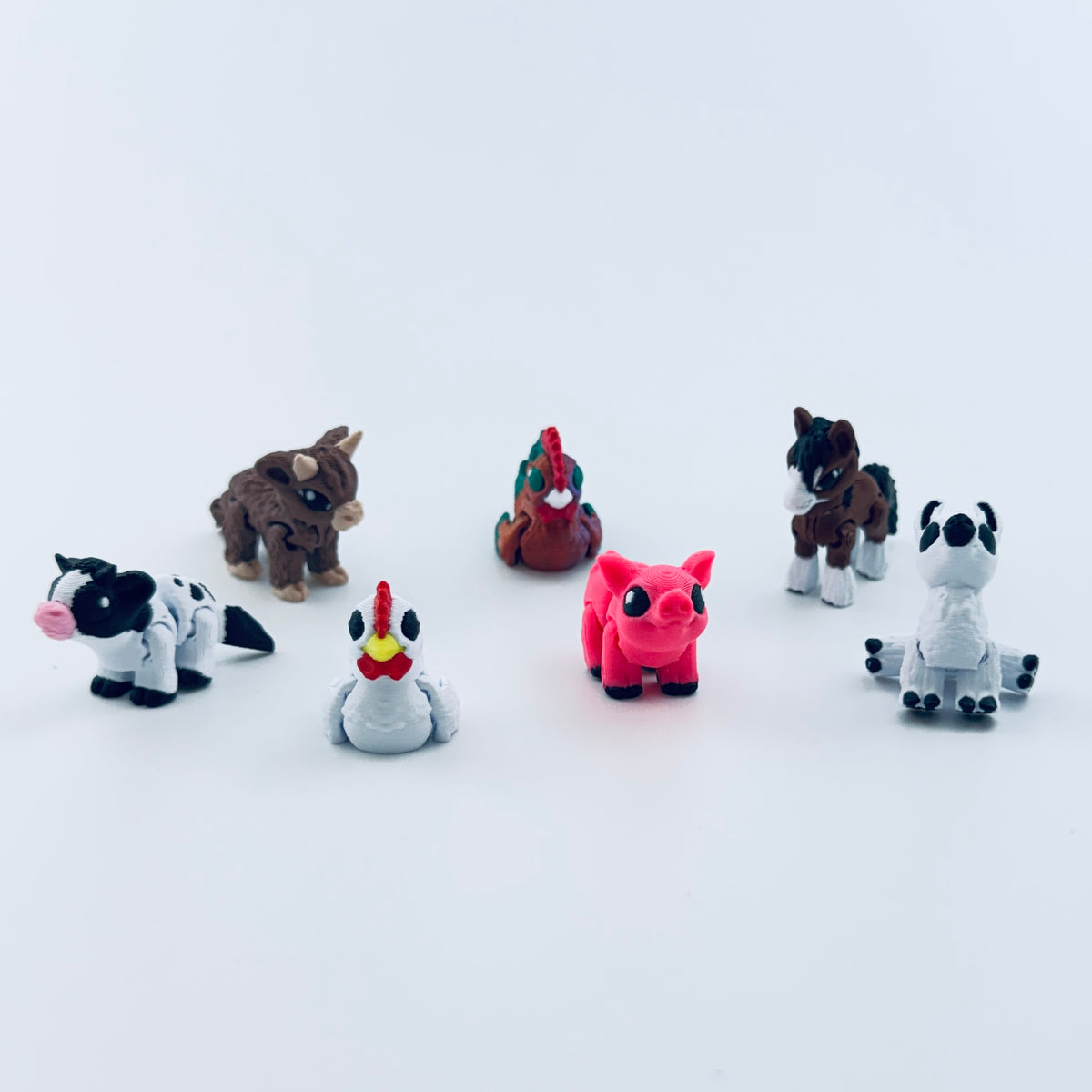 teeny tiny 3d printed farm collection