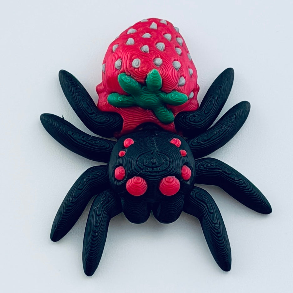 3d printed strawberry spider