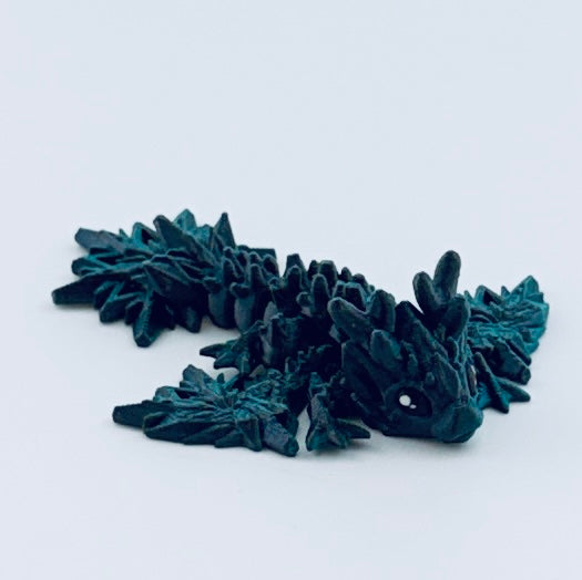 teeny tiny dragon - black/green