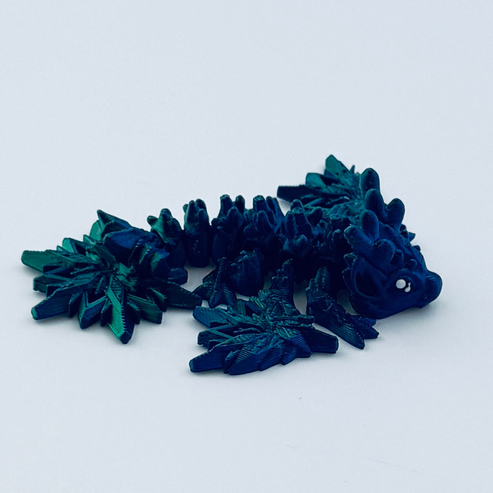 teeny tiny dragon - blue/green