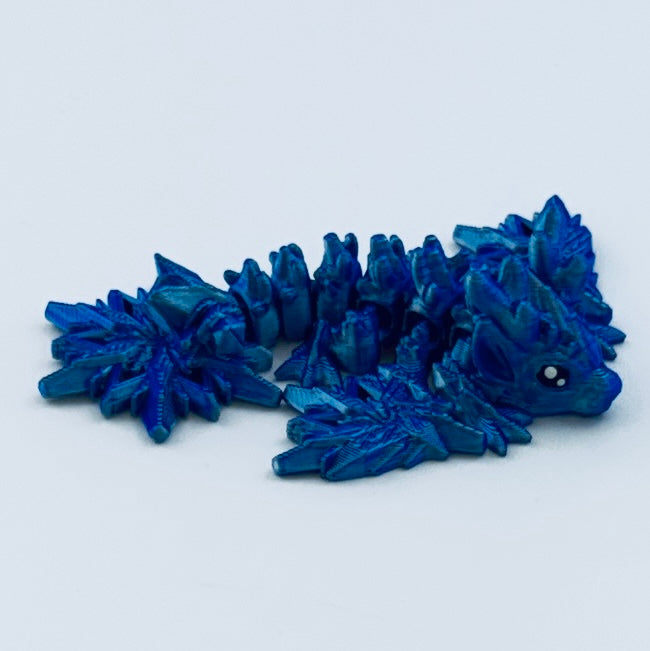 teeny tiny dragon - blue/silver