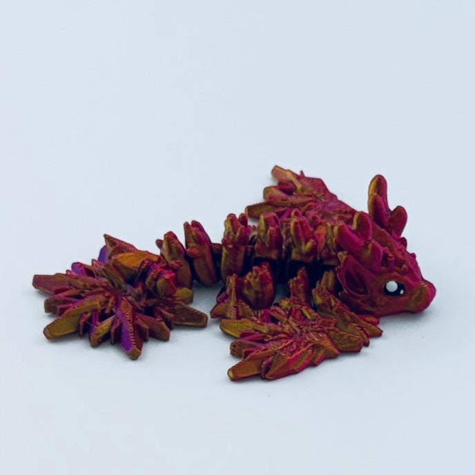 teeny tiny dragon - pink/gold