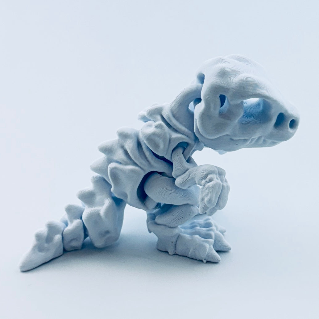 3d printed skeleton t-rex