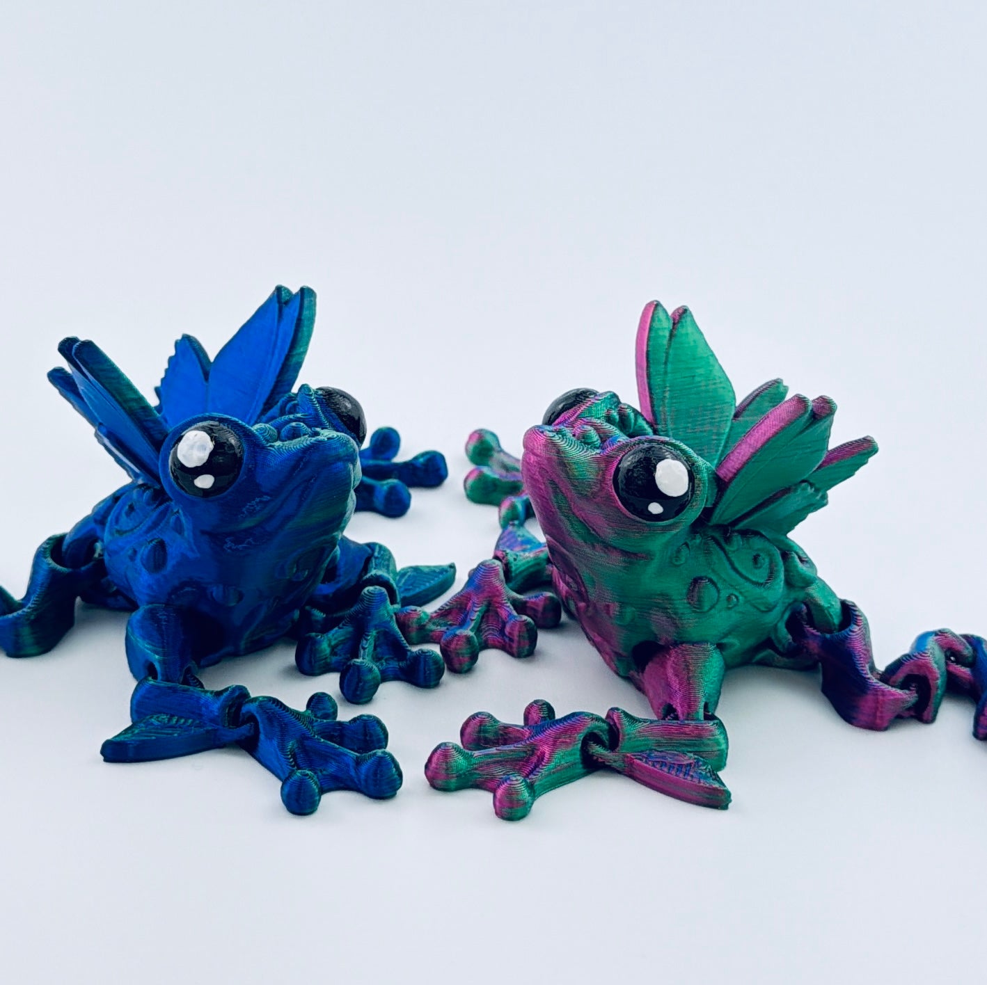 3d printed flutter frog - view 1