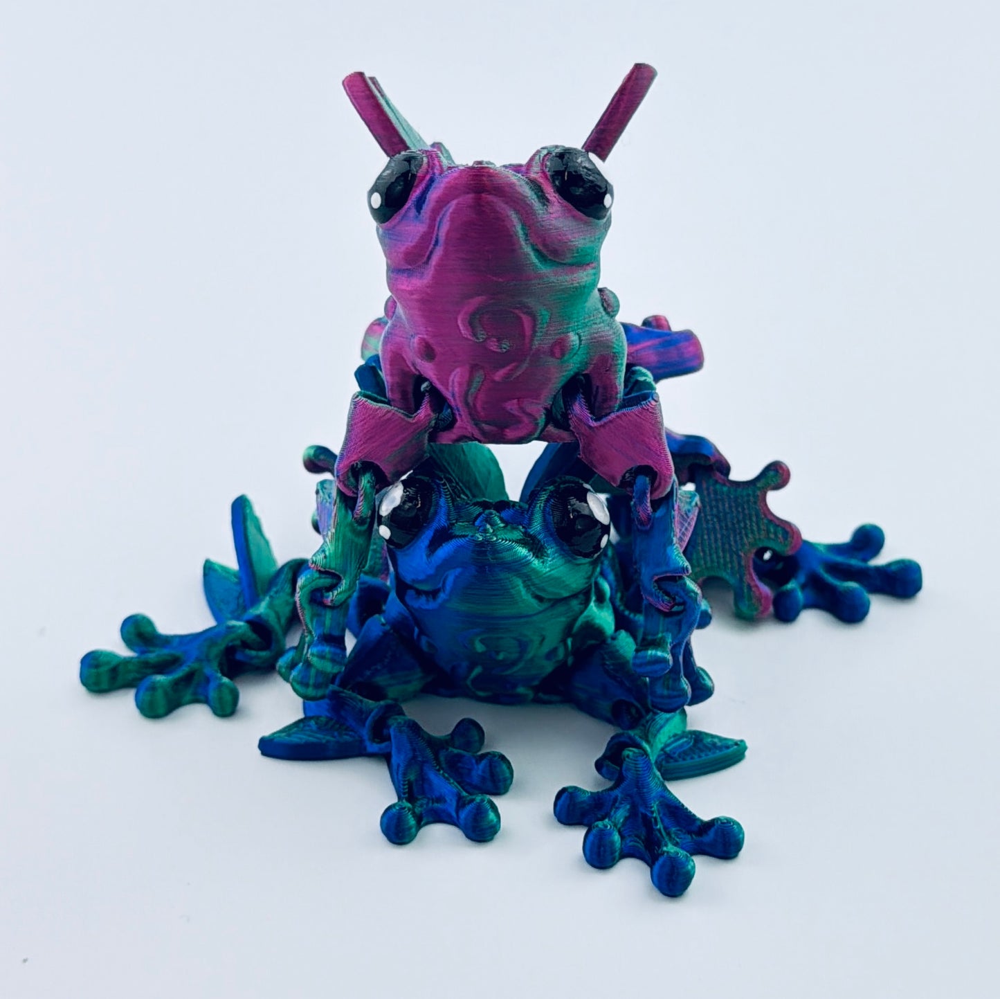 3d printed flutter frog - view 2
