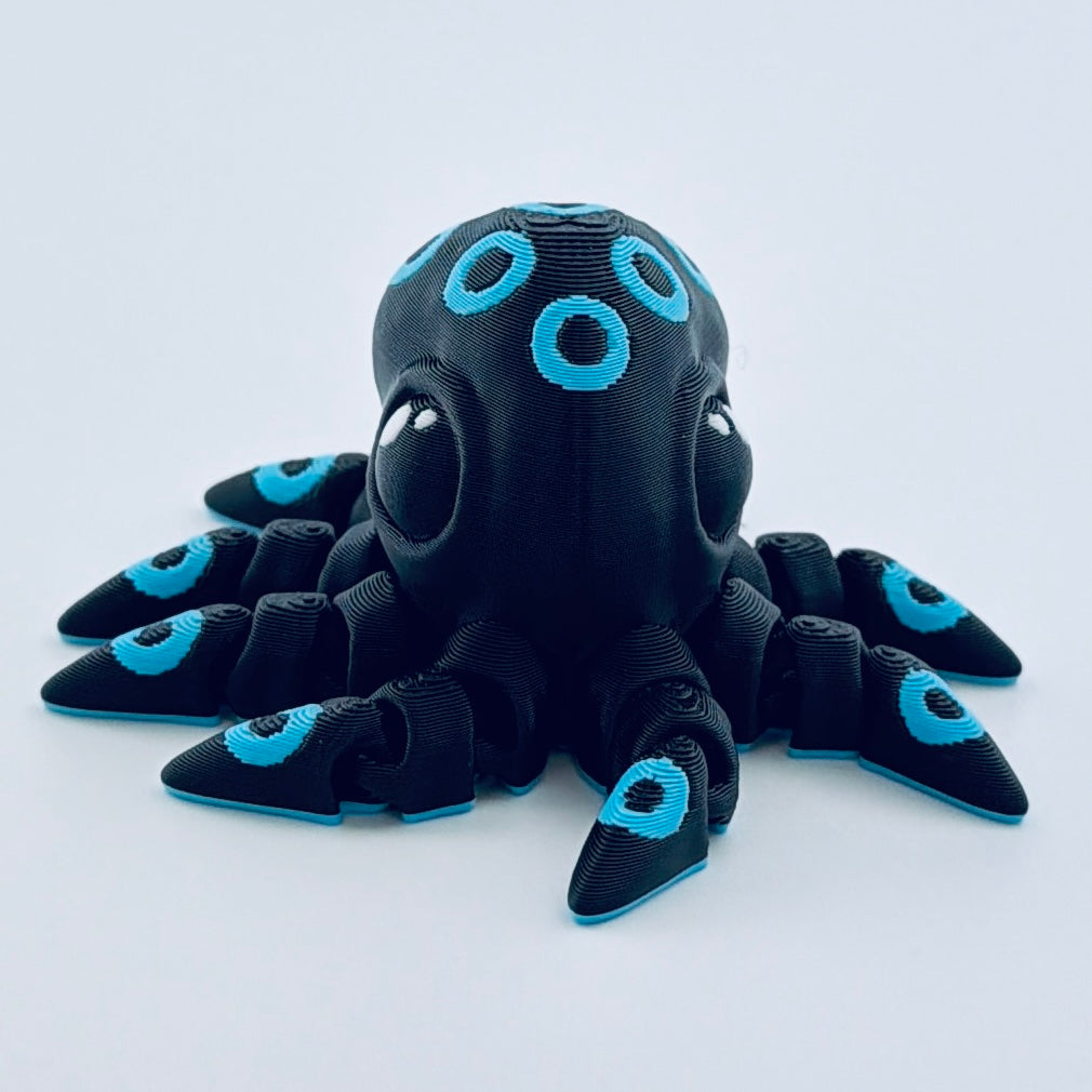 3d printed mini octopus - view 2