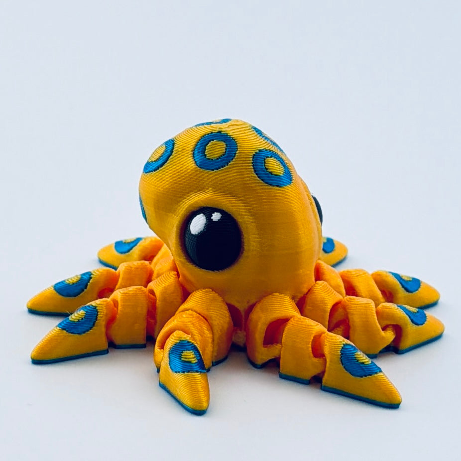 3d printed mini octopus - view 1