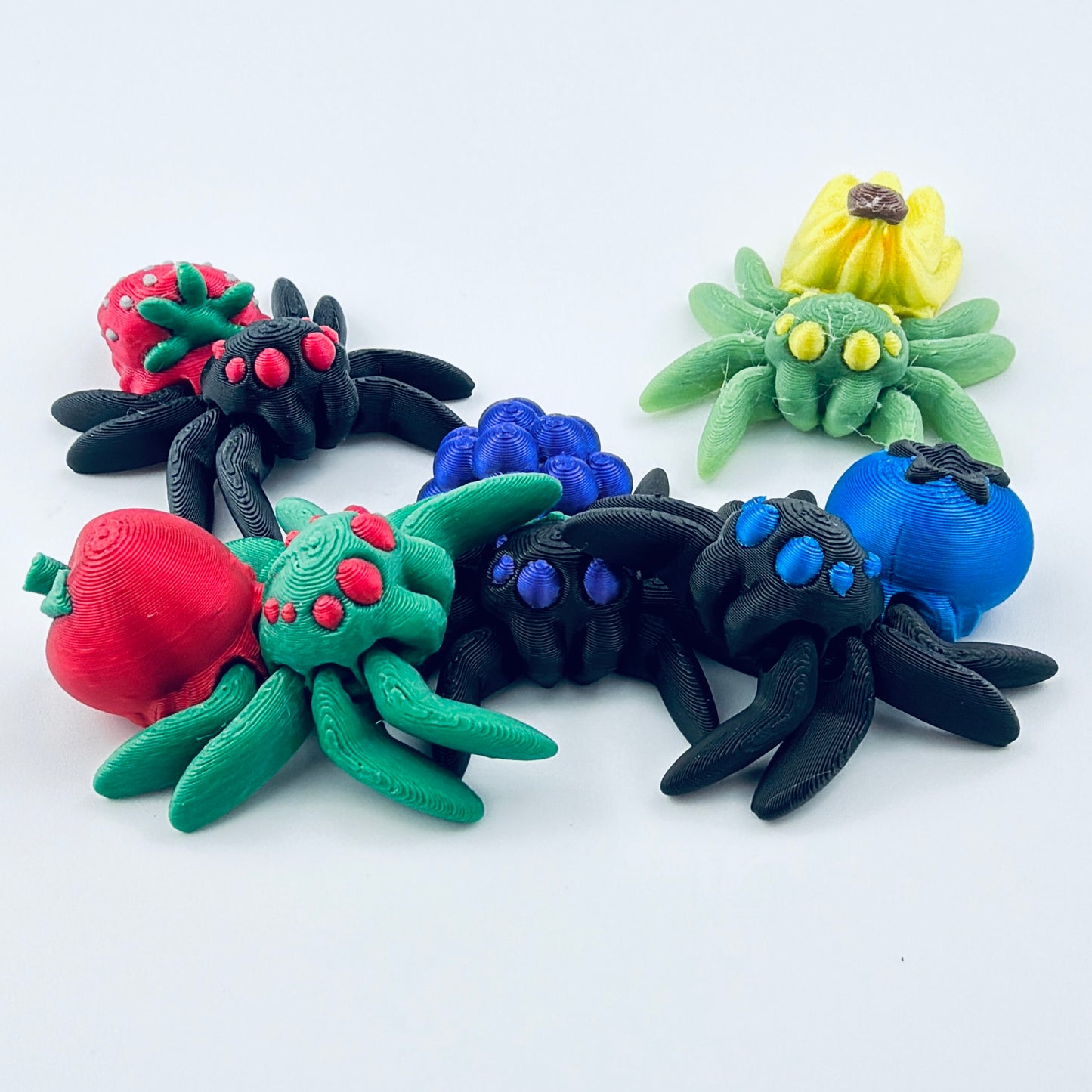 3d printed fruit spiders