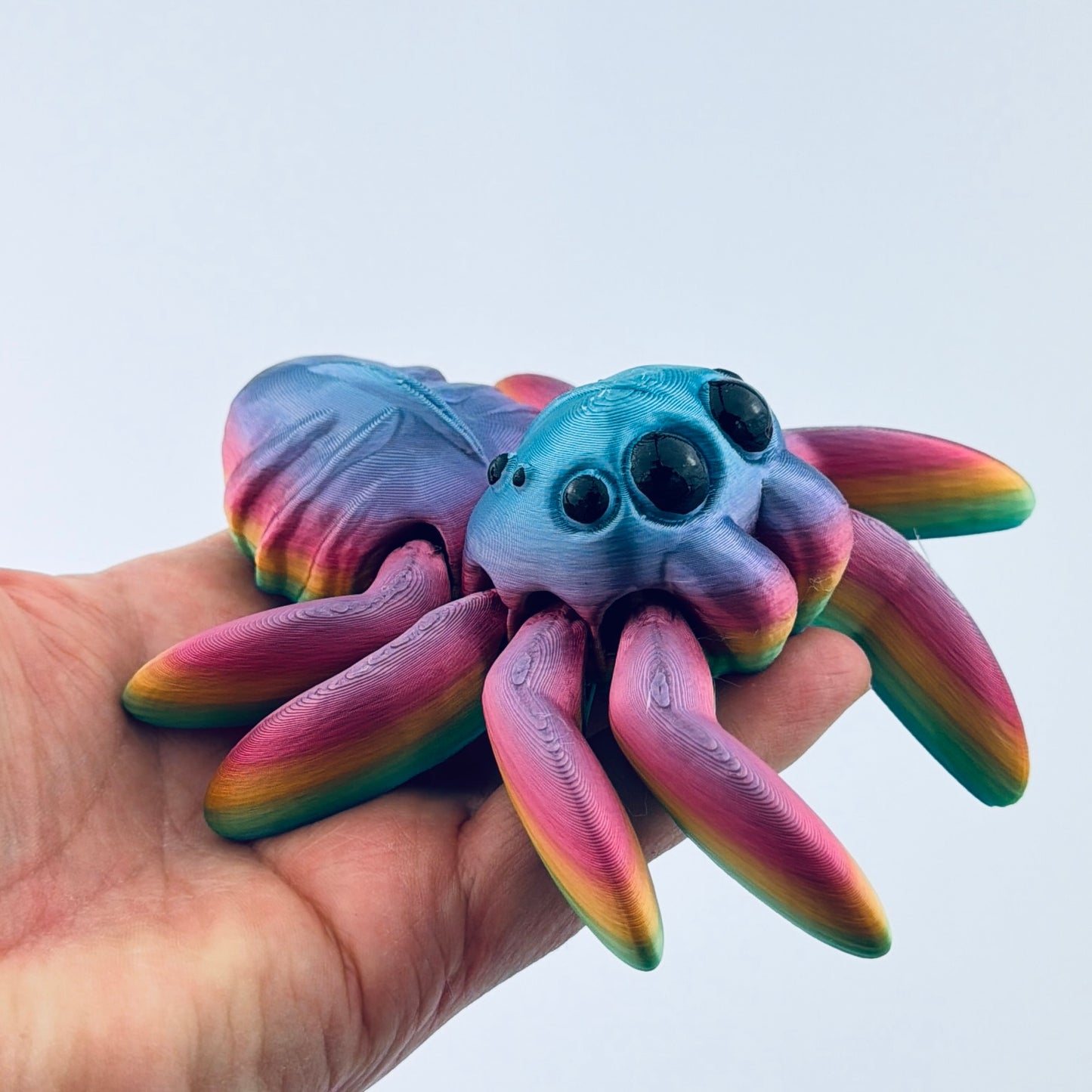 3d printed rainbow spider