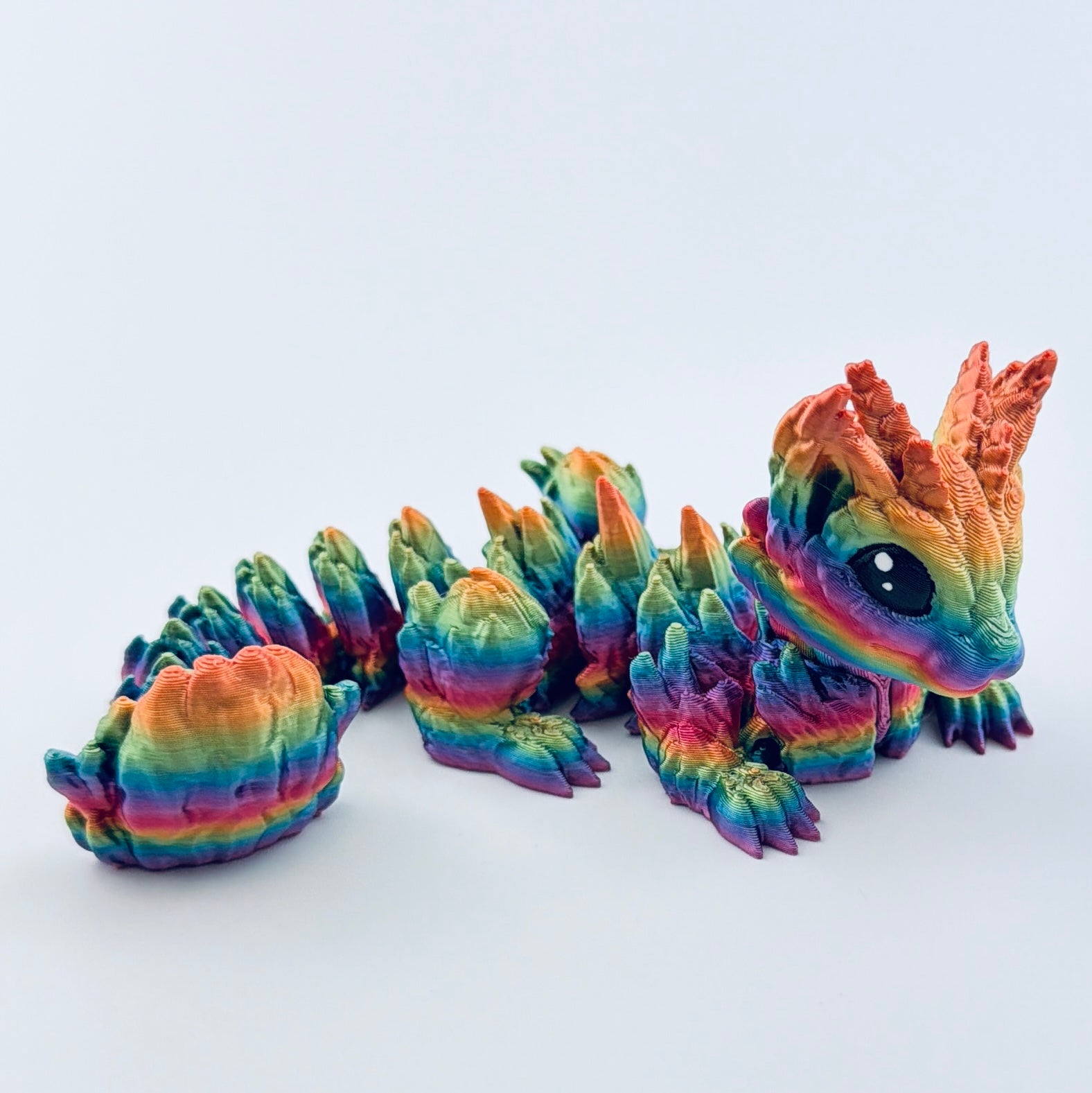 baby cat dragon - rainbow