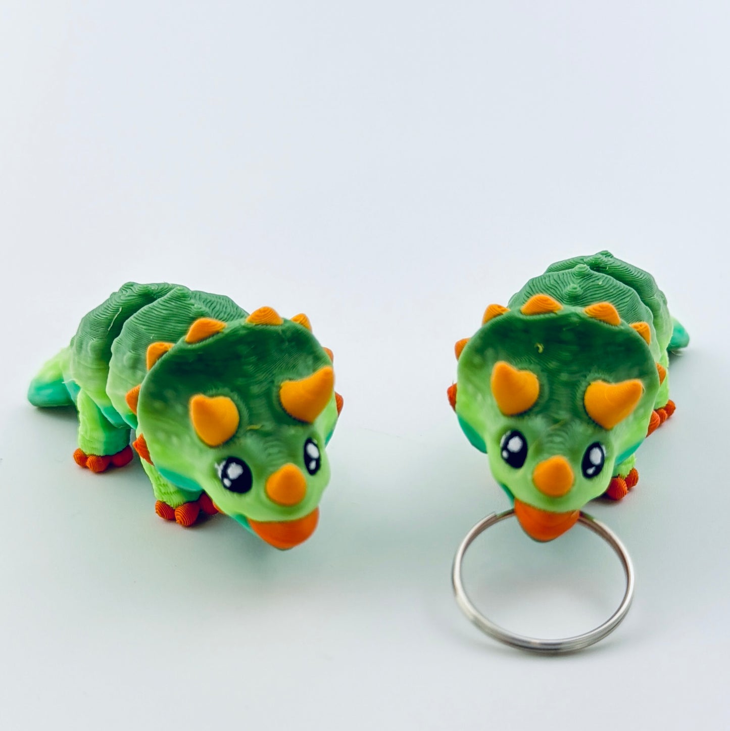 3d printed mini triceratops - view 4