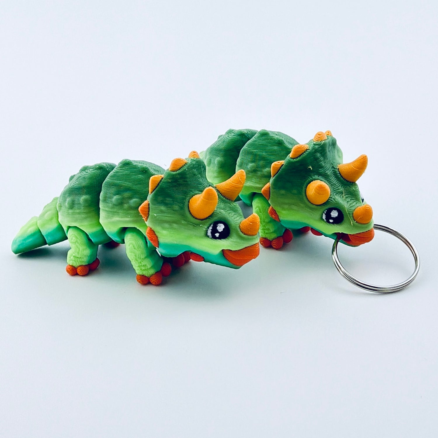 3d printed mini triceratops - view 1