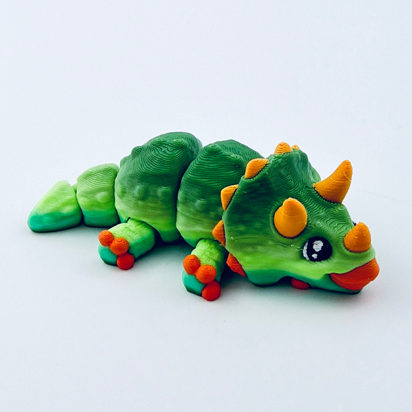 3d printed mini triceratops - view 6