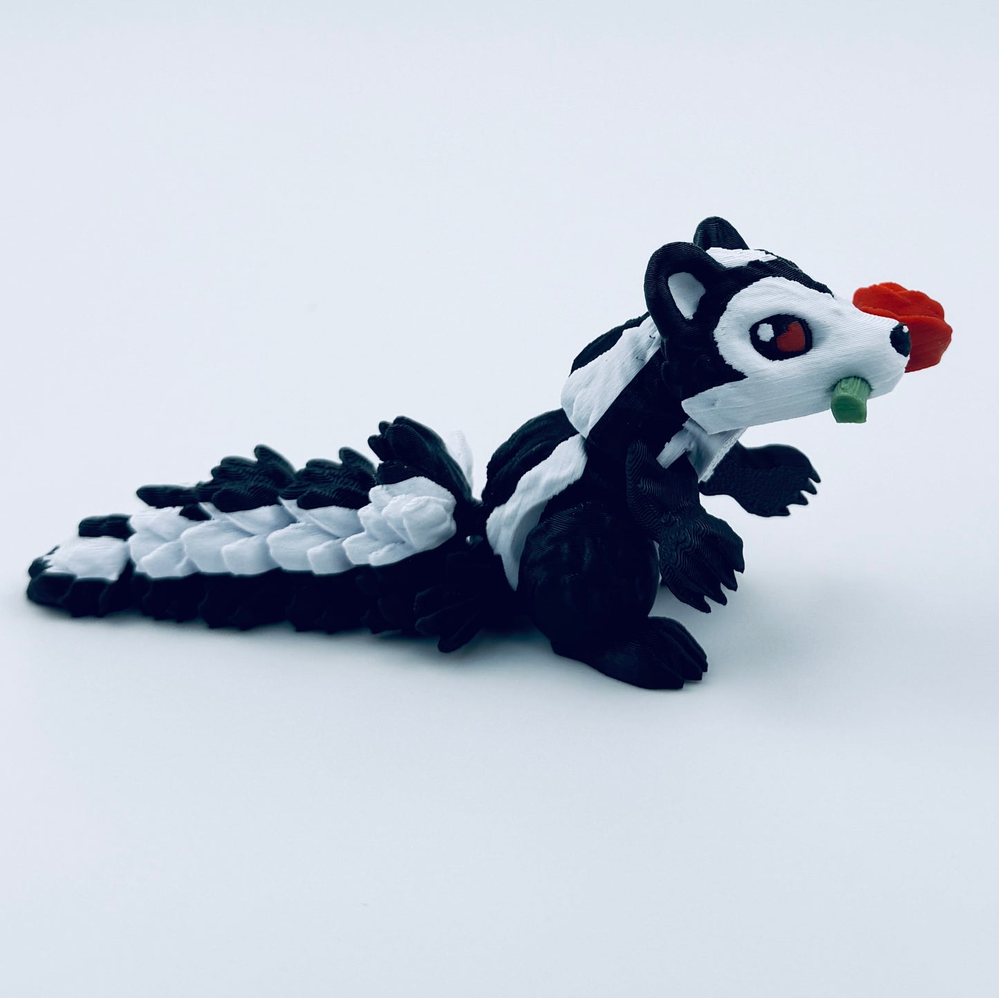 3d printed rose skunk - view 7