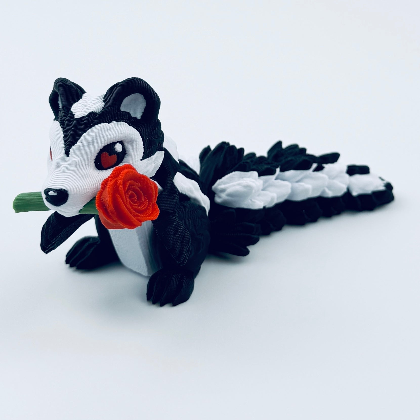 3d printed rose skunk - view 5