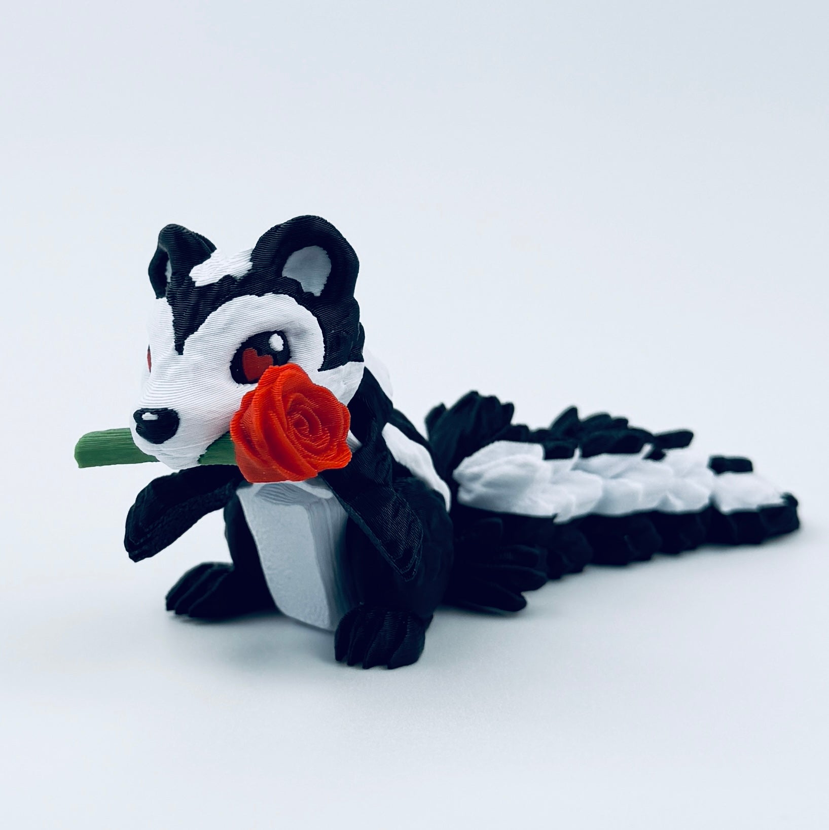 3d printed rose skunk - view 4