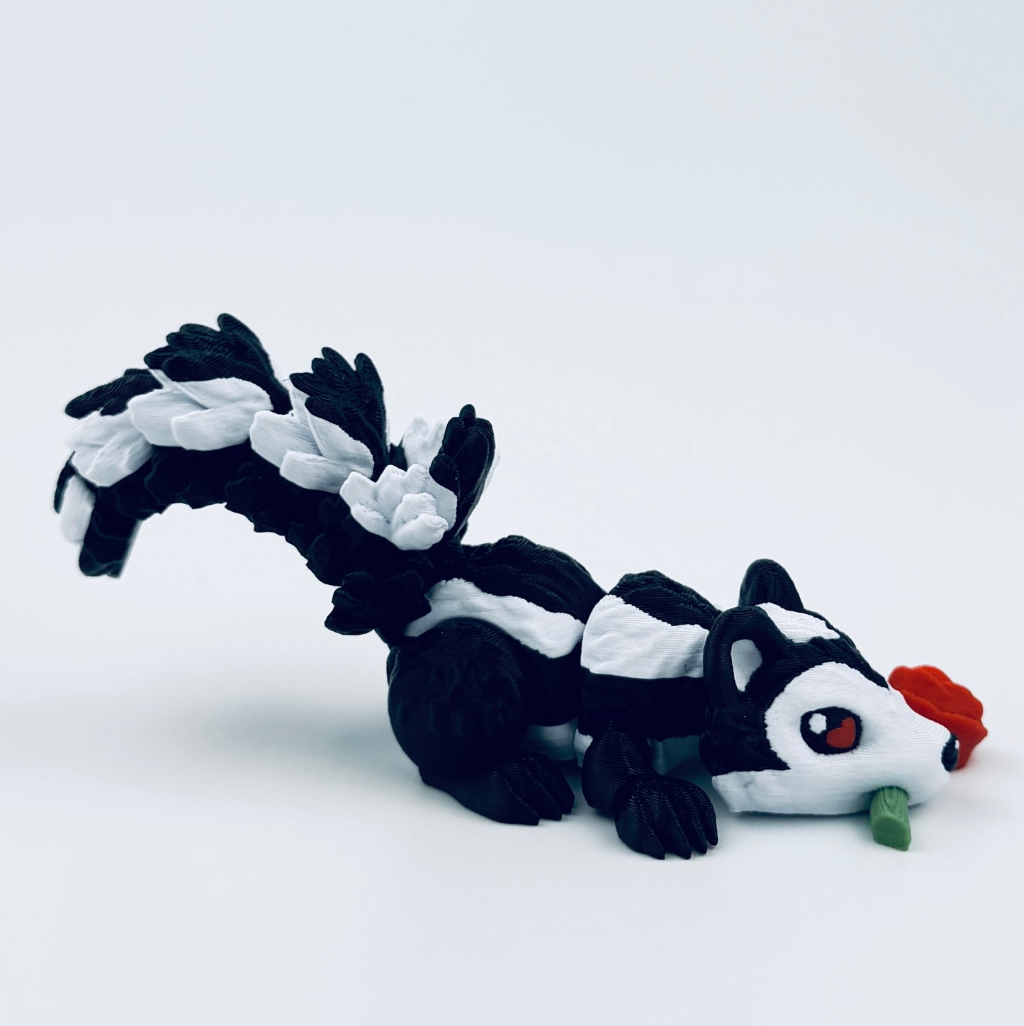 3d printed rose skunk - view 3