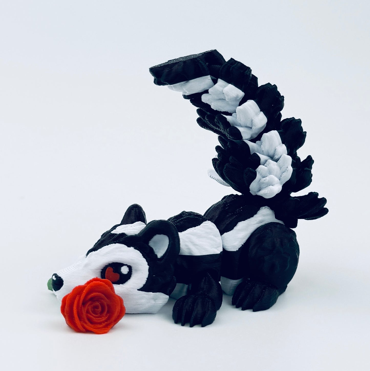 3d printed rose skunk - view 2