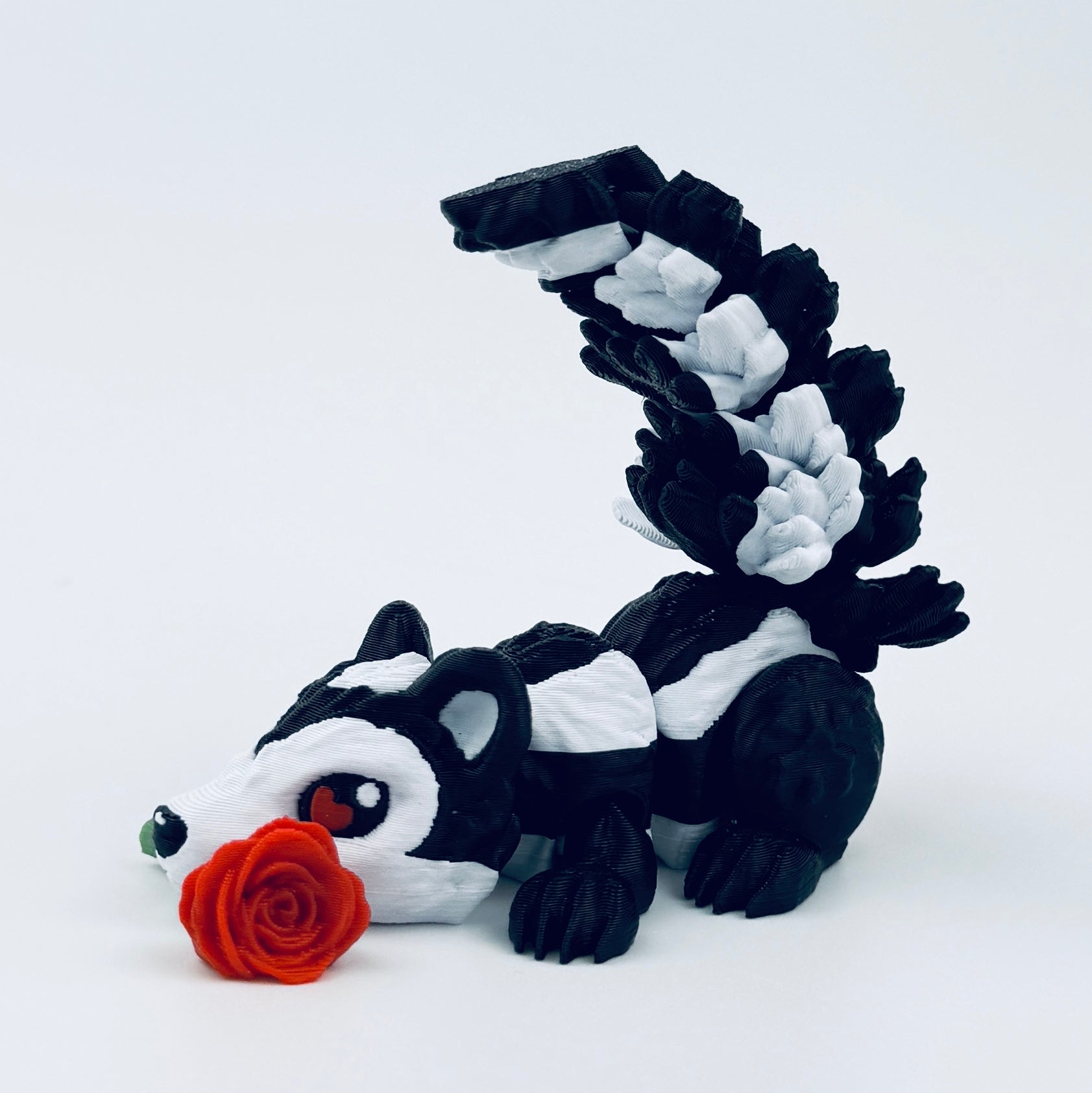 3d printed rose skunk - view 2