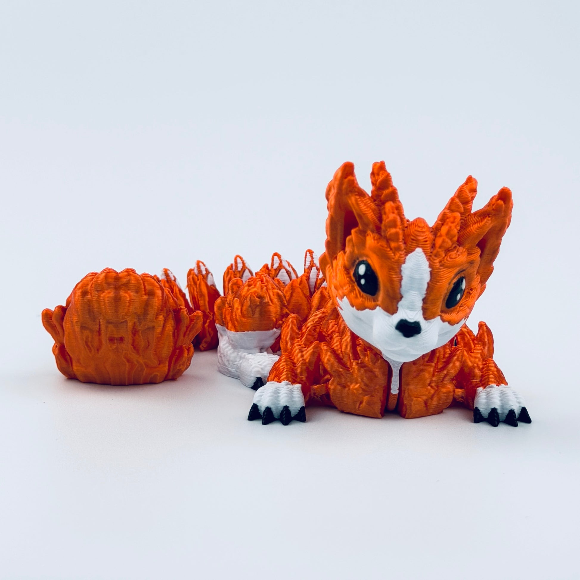 baby cat dragon - orange and white