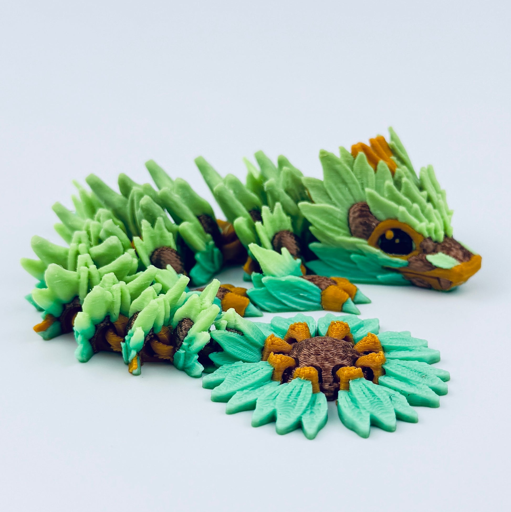 baby sunflower dragon - green 2
