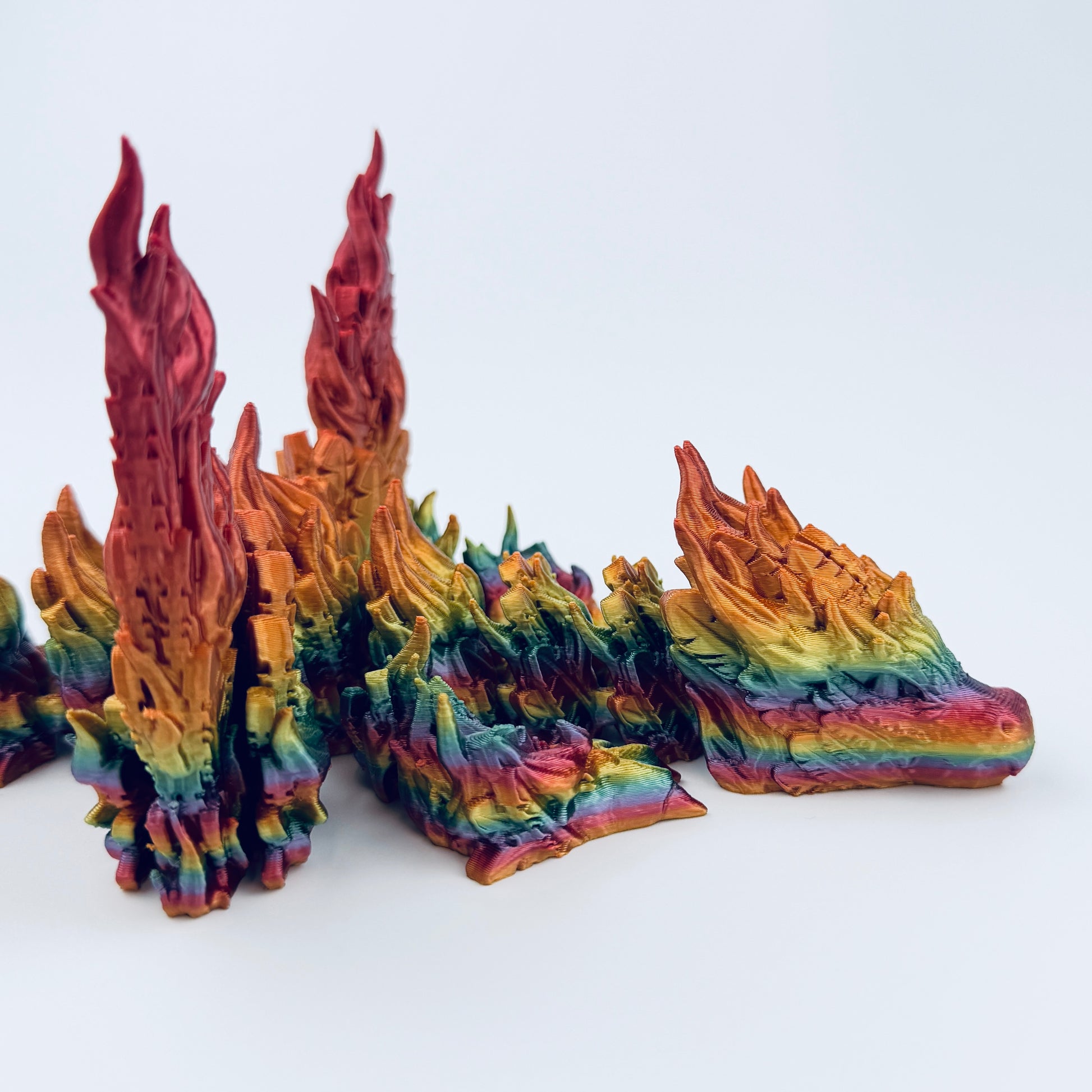 phoenix dragon - rainbow - large