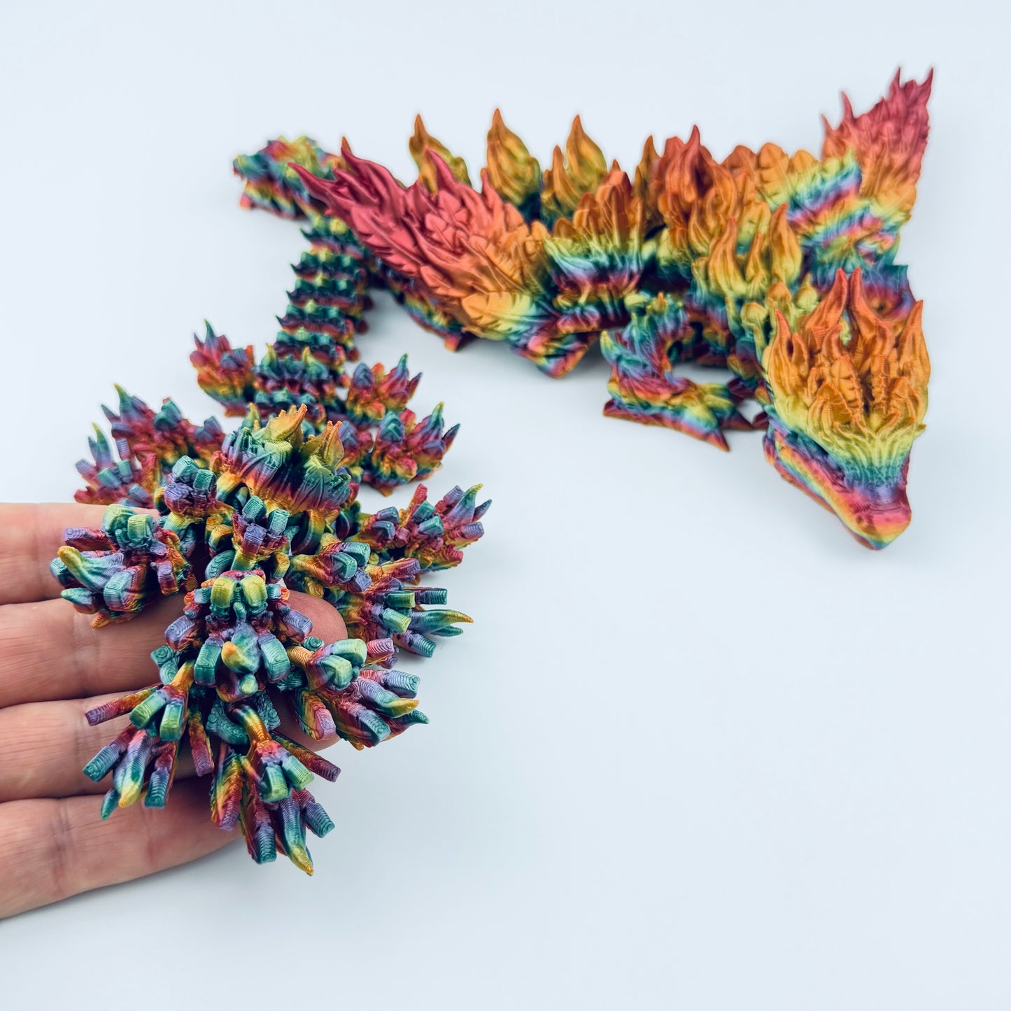 large phoenix dragon tail closeup