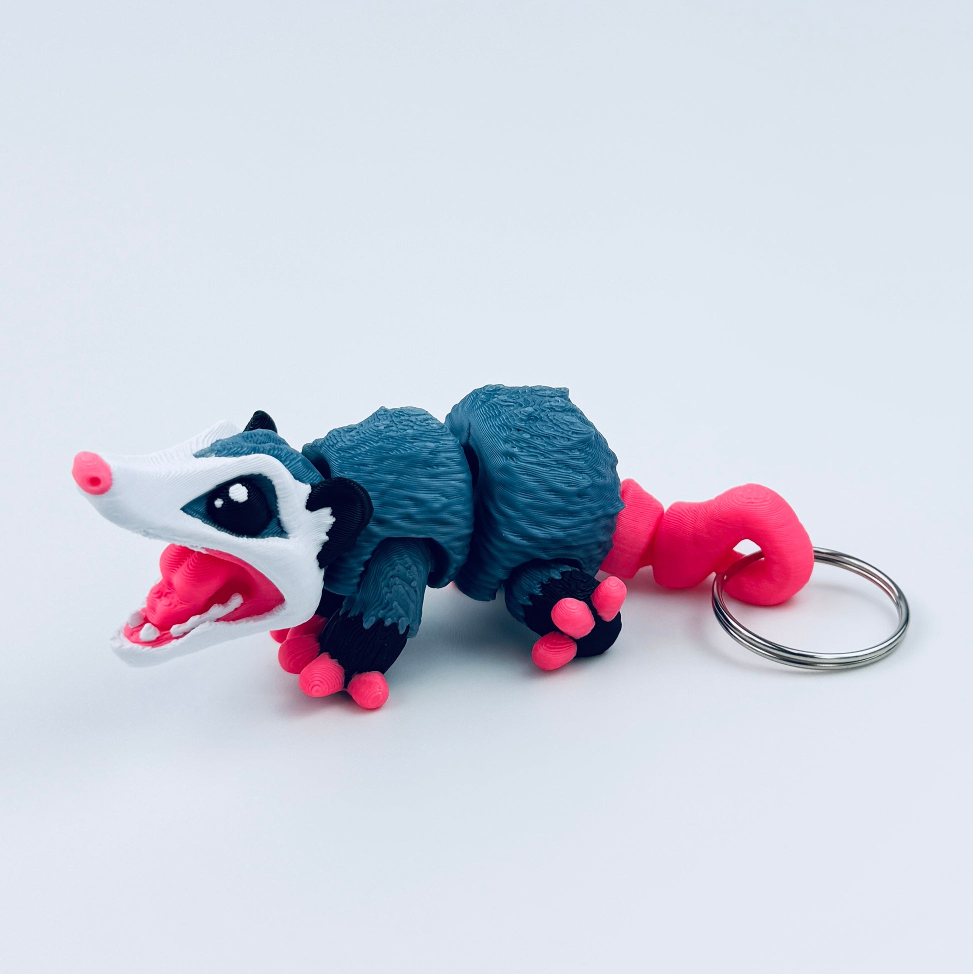 mini opossum with keyring tail