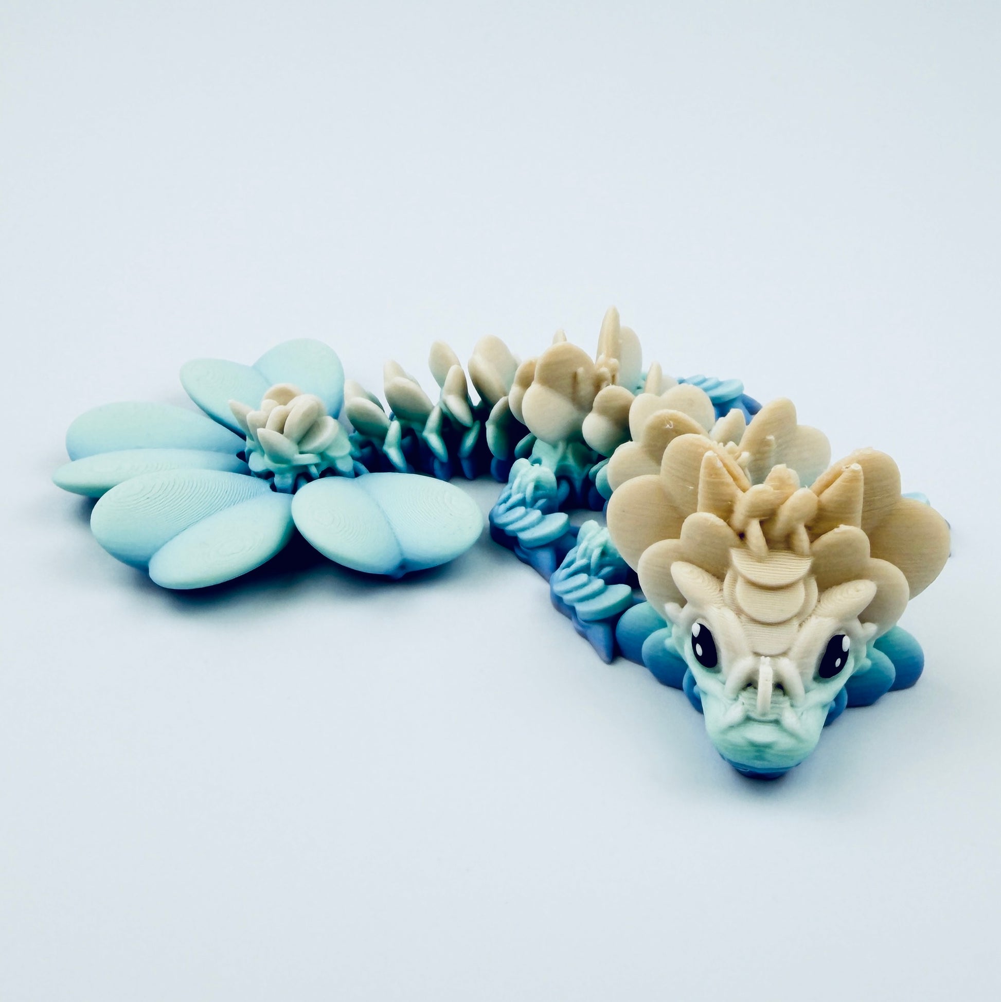 3d printed lucky baby clover dragon